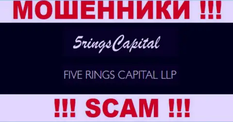 Организация FiveRings Capital находится под крышей конторы Файве Рингс Капитал ЛЛП