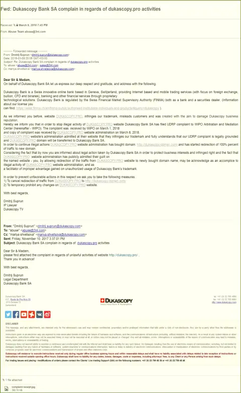 Шулера из Дукаскопи Банк Лтд хотят перекрыть передачу поискового трафика с интернет-сайта, которым не владеют