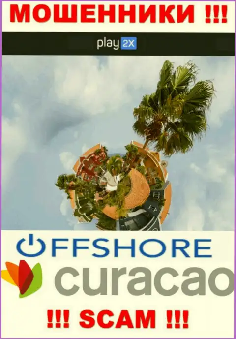 Curacao - оффшорное место регистрации обманщиков Overplayed N.V., опубликованное у них на портале