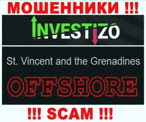 Поскольку Инвестицо Ком находятся на территории St. Vincent and the Grenadines, отжатые депозиты от них не вернуть