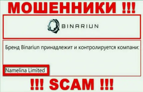 Вы не сможете сохранить собственные финансовые активы имея дело с организацией Binariun, даже в том случае если у них есть юридическое лицо Namelina Limited