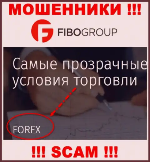 Фибо Форекс заняты сливом доверчивых людей, промышляя в сфере Forex