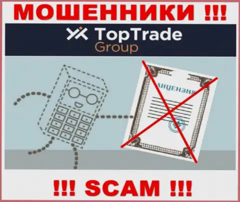Мошенникам Top TradeGroup не дали лицензию на осуществление их деятельности - крадут финансовые средства