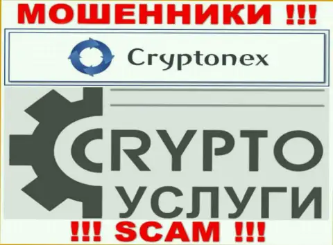 Работая совместно с CryptoNex, область деятельности которых Крипто услуги, рискуете остаться без вложенных денежных средств