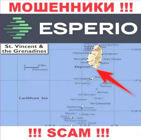 Оффшорные интернет кидалы Эсперио прячутся вот здесь - Kingstown, St. Vincent and the Grenadines