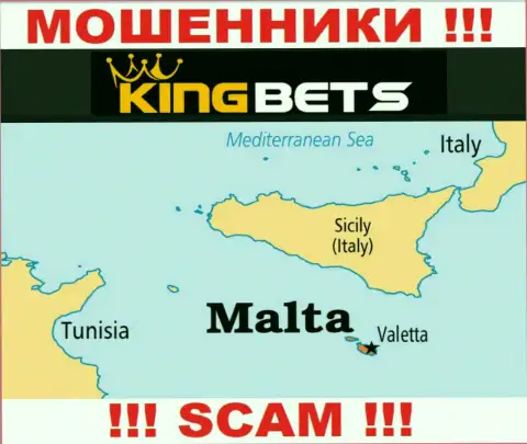 KingBets - это internet-воры, имеют оффшорную регистрацию на территории Malta