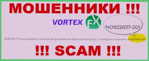 Эта лицензия предложена на официальном web-портале воров Vortex FX